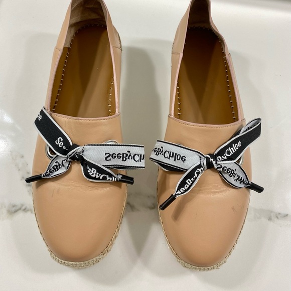 See By Chloe Shoes - camel/tan platform espadrilles